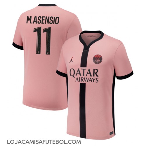 Camisa de Futebol Paris Saint-Germain Marco Asensio #11 Equipamento Alternativo 2024-25 Manga Curta